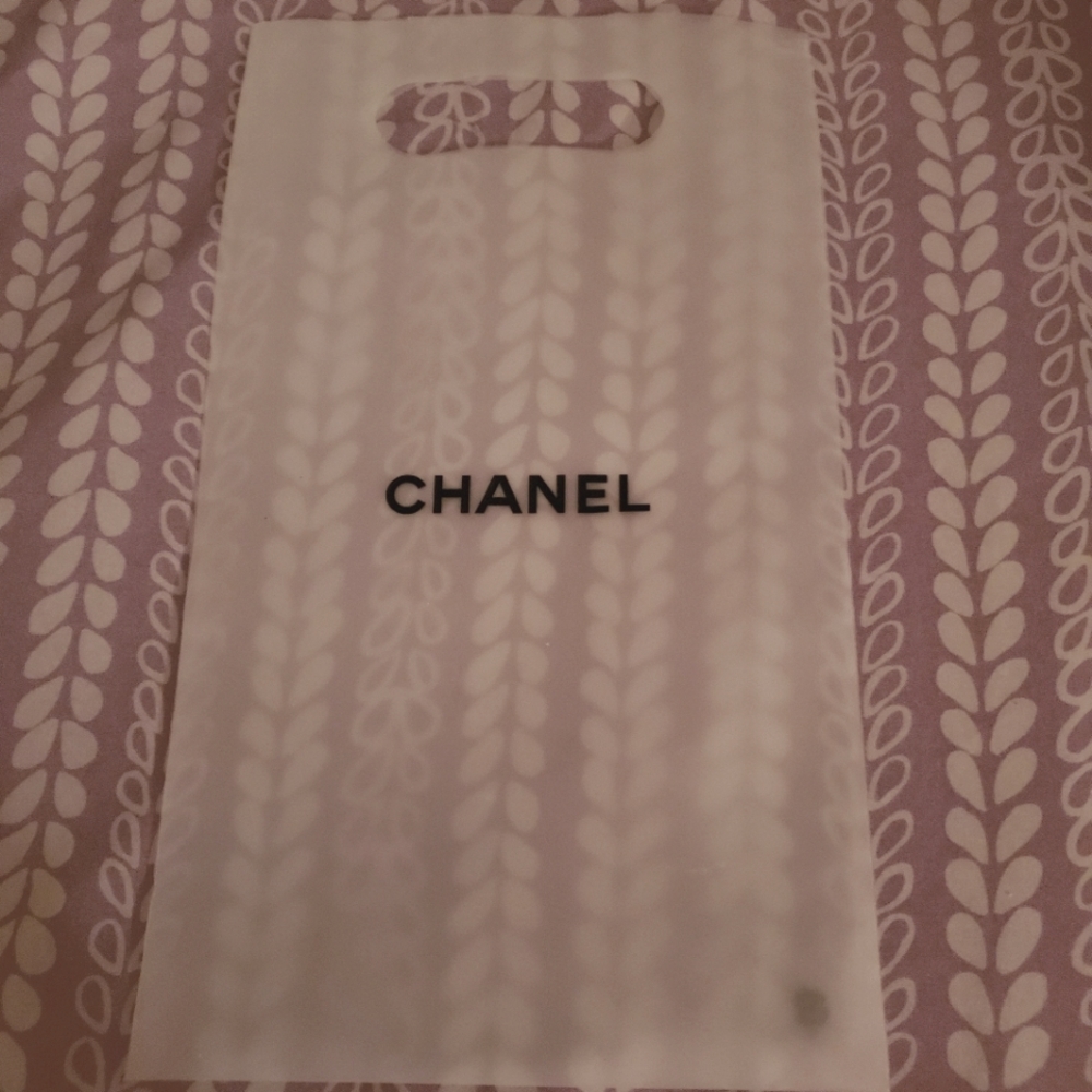 Chanel Opaque/Clear Shopping Bag